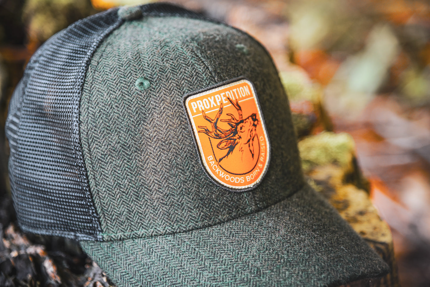 "Backwoods Born & Raised" Hat - Hunter