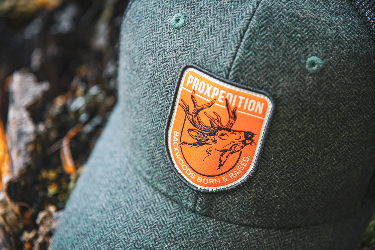 "Backwoods Born & Raised" Hat - Hunter