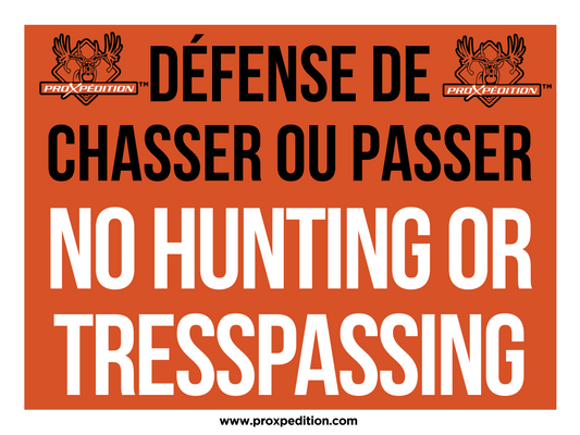 POSTER - No hunting or passing